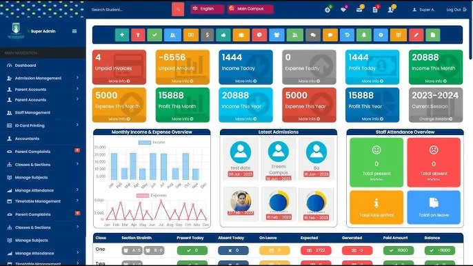 Educational Administration with School Management Software