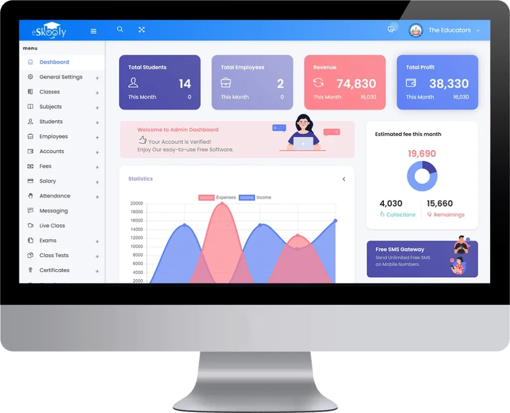 Educational Administration with School Management Software