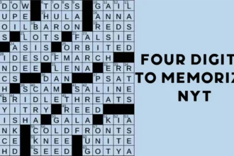 four digits to memorize nyt