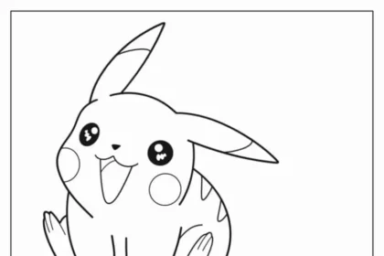 pikachu printable coloring pages